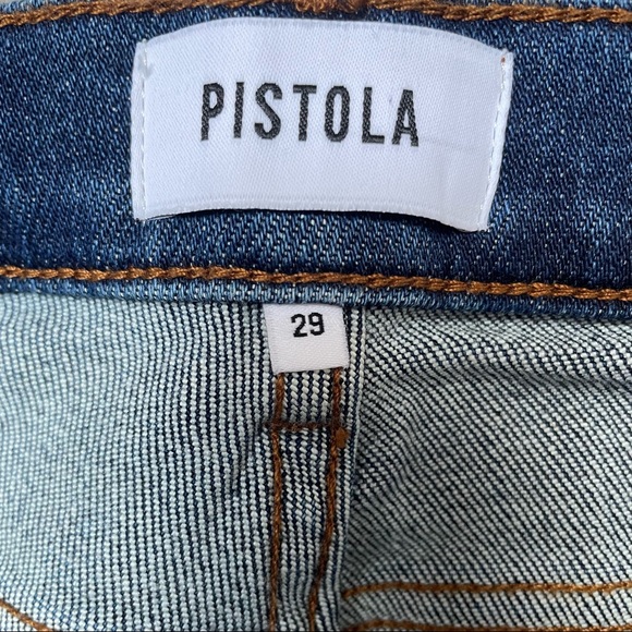 Women’s Pistola Blue Medium Wash Distressed Size 29 - Picture 3 of 6